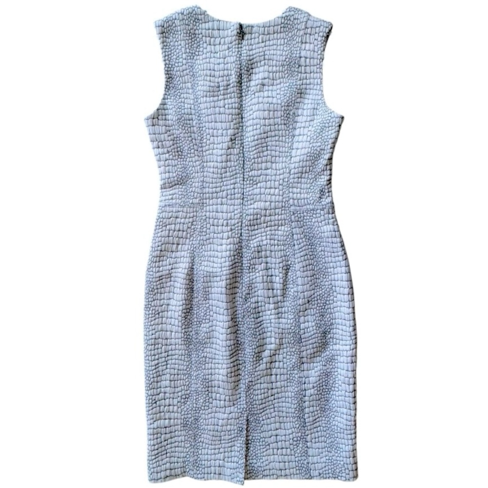 Calvin Klein Black and White Textured Midi Dress - Picture 4 of 6